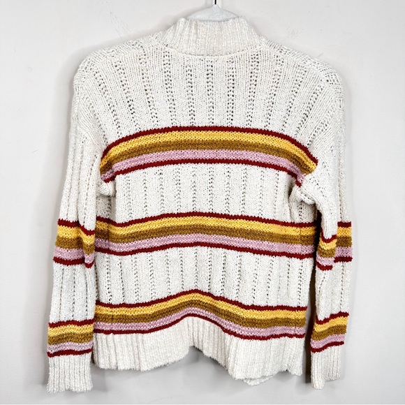 Madewell Striped Diaz Open Cardigan Sweater XS Cream - Picture 5 of 13